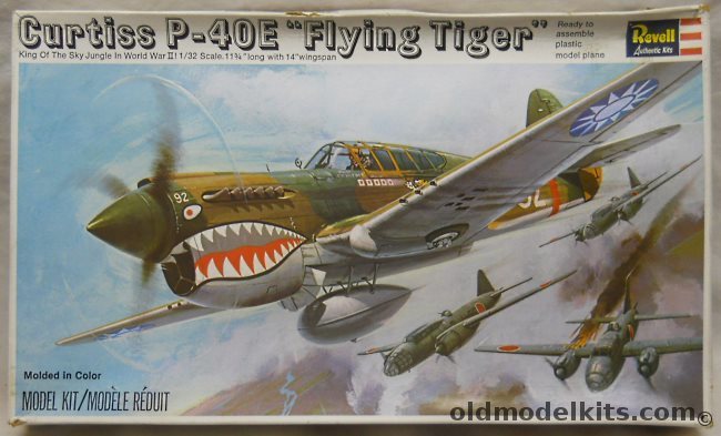 Revell 1/32 Curtiss P-40E Flying Tiger, H283 plastic model kit